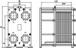Разборный пластинчатый теплообменник Pallant PS160